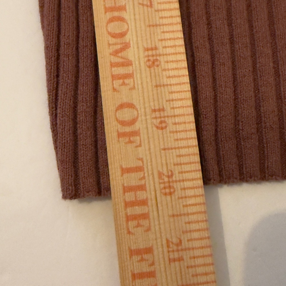 NWOT Club Monaco Ribbed Linen Blend V-Neck Tank Top Brown Ring Strap Medium - Picture 5 of 9